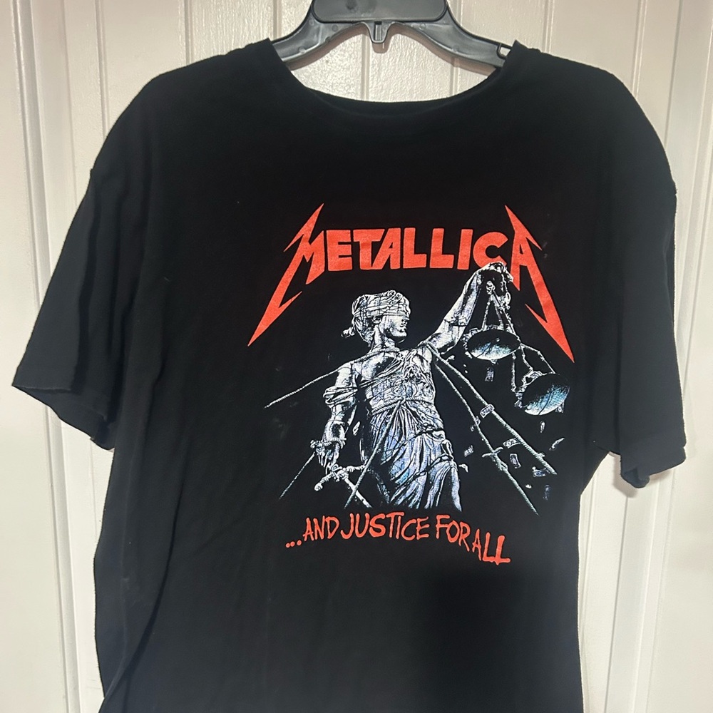Metallica Men’s Black '...And Justice For All' Short Sleeve Tee